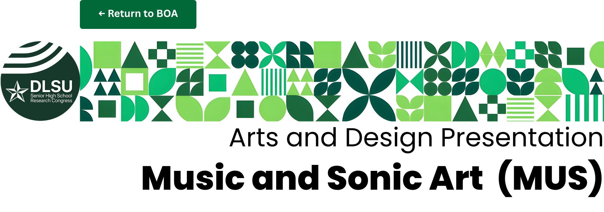 [Arts] Music and Sonic Art (MUS)