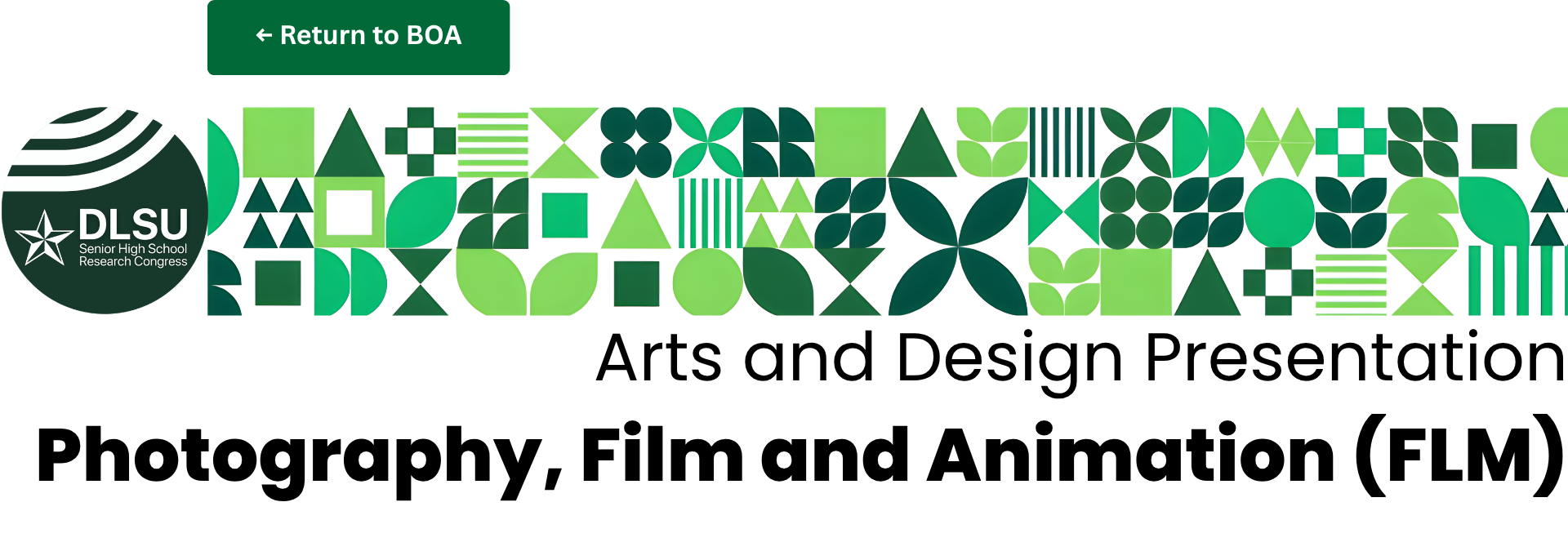 [Arts] Photography, Film and Animation (FLM)